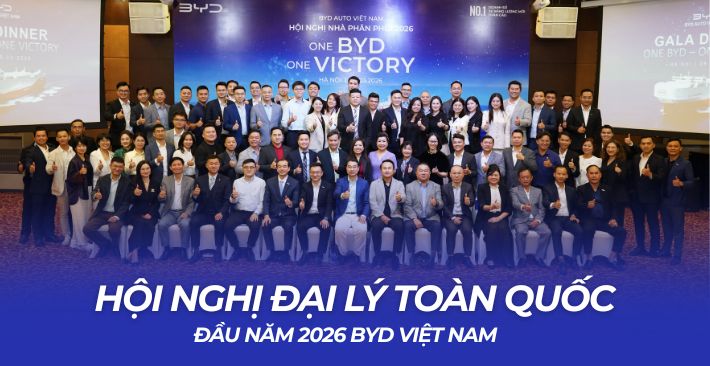 Hội nghị Đại lý Toàn quốc BYD Việt Nam 2026 diễn ra tại Hà Nội